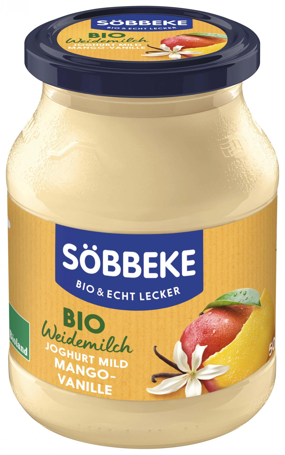 Pur Joghurt Mango-Vanille, mild, 3,8% (Pfandglas)