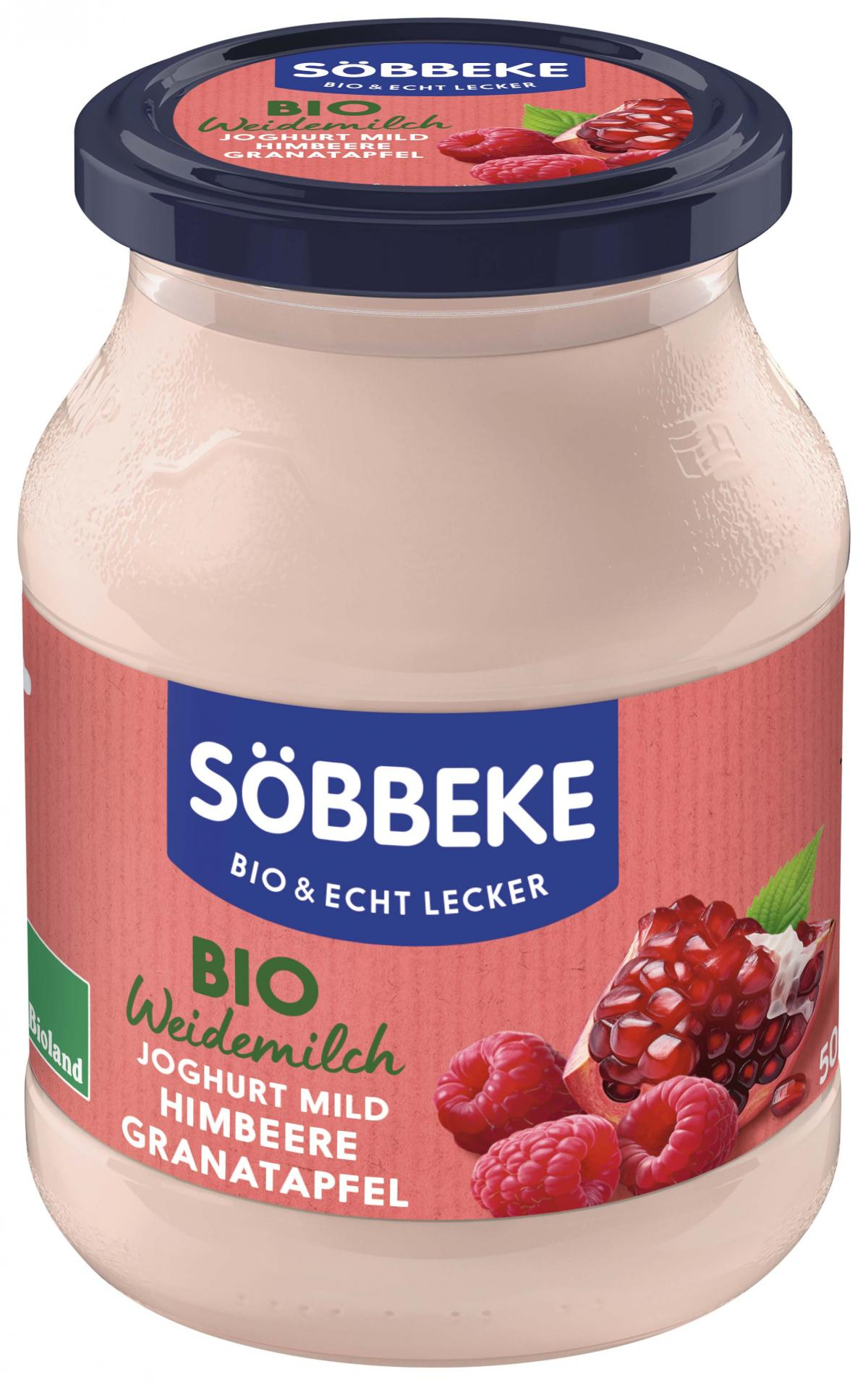 Pur Joghurt Himbeere-Granatapfel, 3,8% (Pfandglas)