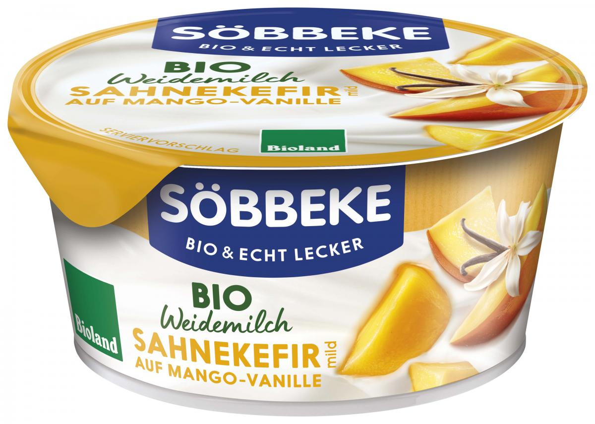 Weidemilch Sahnekefir mild auf Mango-Vanille, 10%