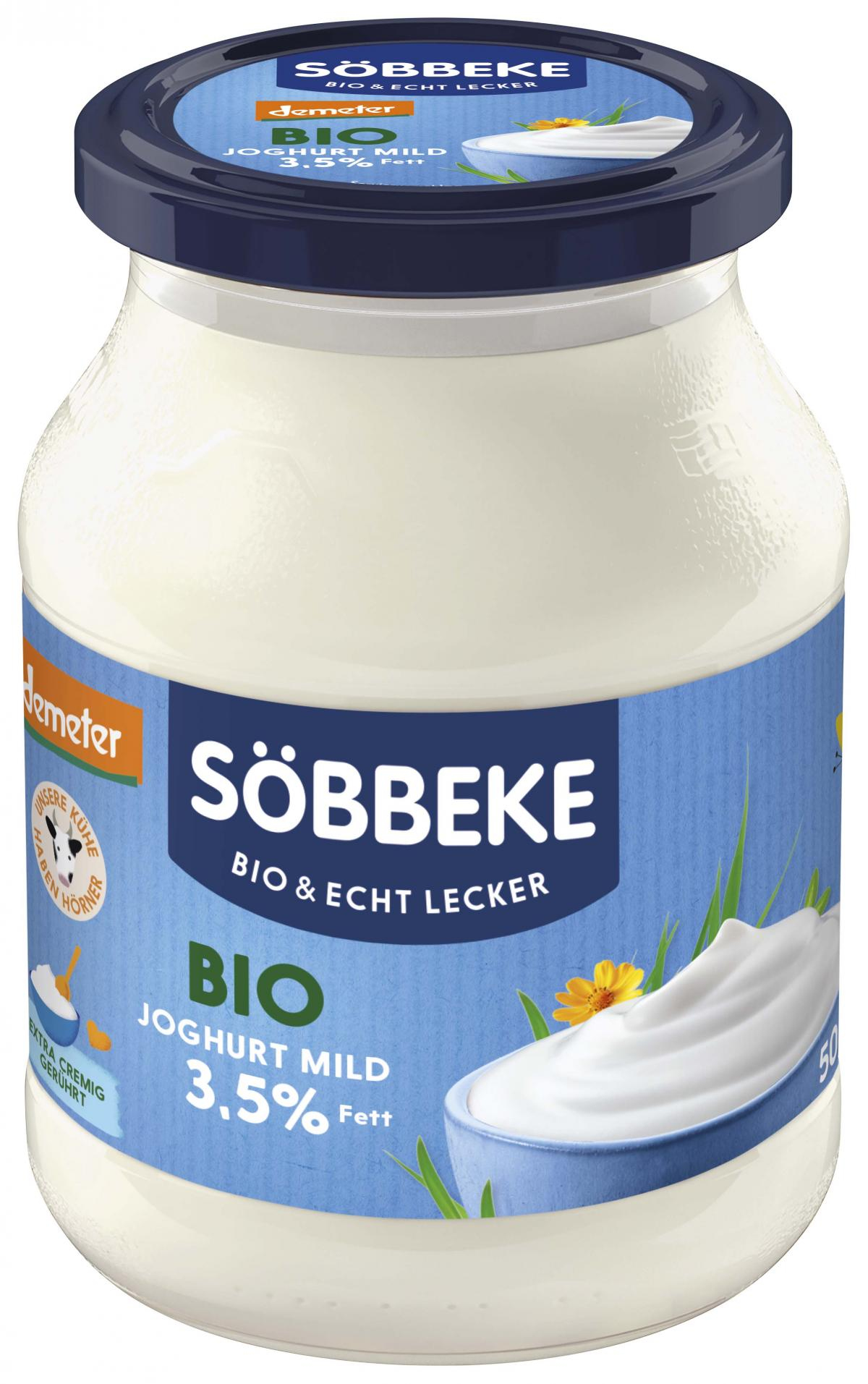 Joghurt mild Natur, 3,5%, Demeter (Pfandglas)