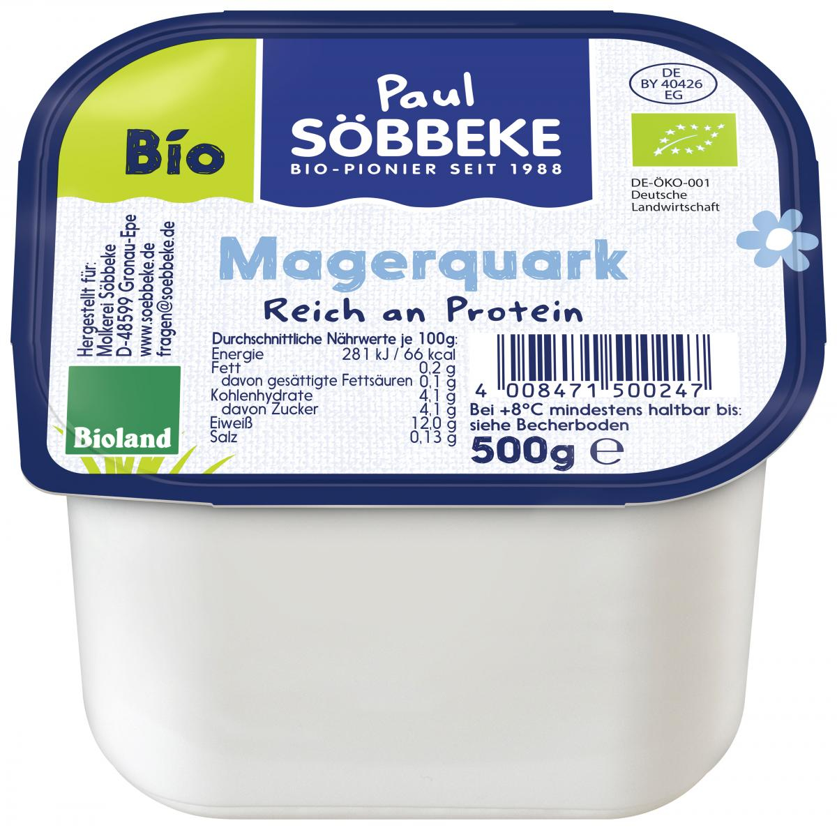 Speisequark Magerstufe (gr. Becher)