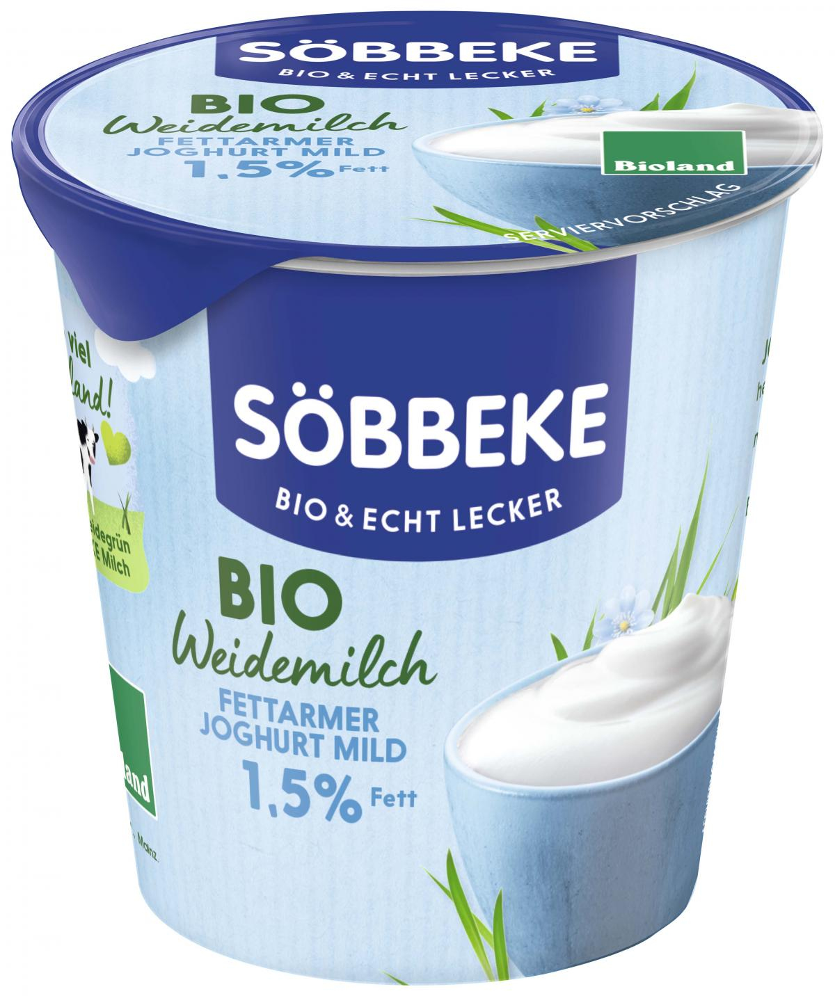 Fettarmer Joghurt mild Natur, 1,5% (Becher)