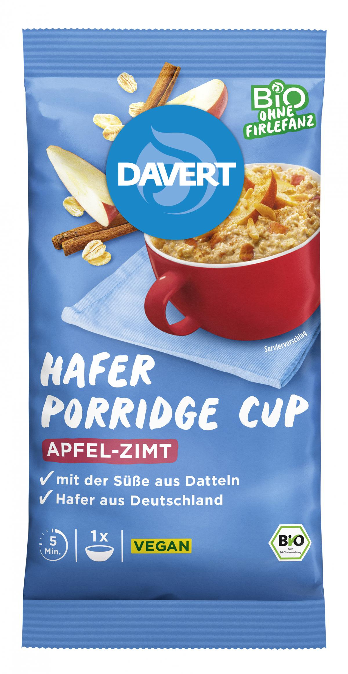 Porridge Cup Apfel-Zimt