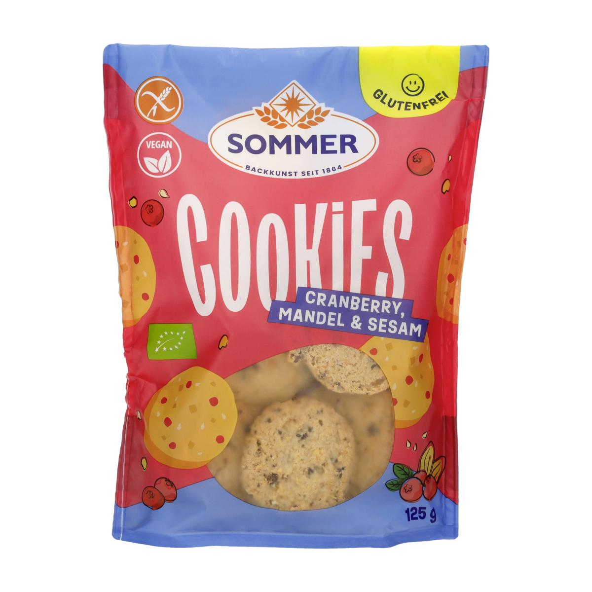 Cookies Cranberries, Mandel & Sesam glutenfrei