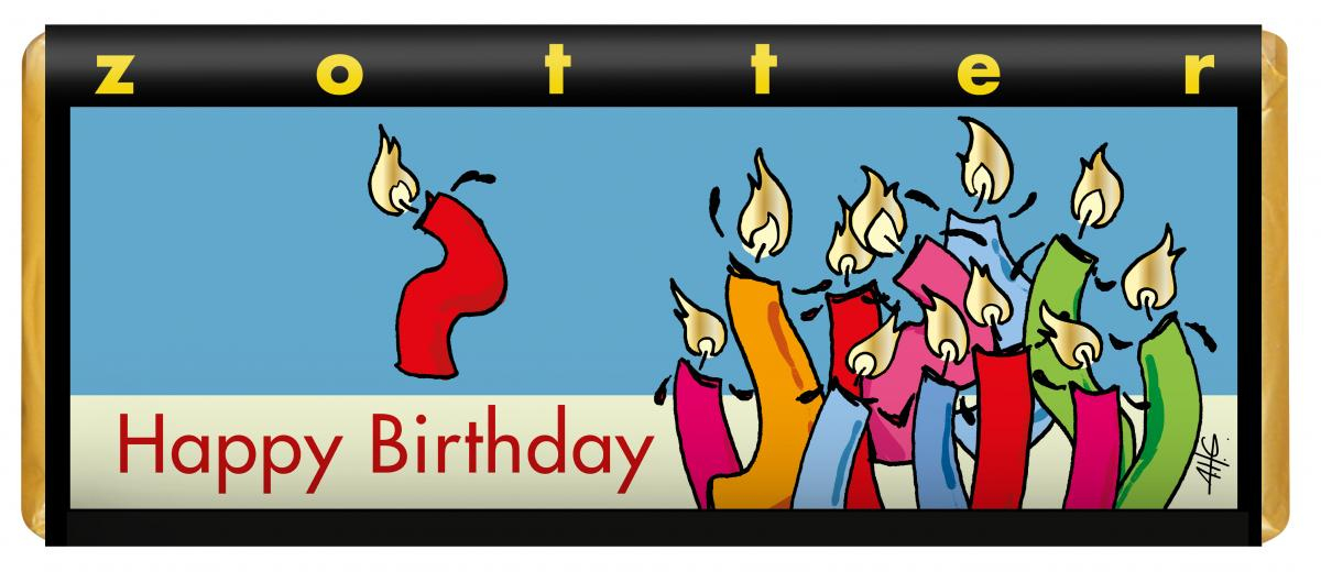 Happy Birthday - Gebrannte Mandeln