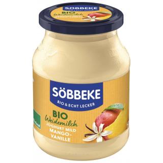 Pur Joghurt Mango-Vanille, mild, 3,8% (Pfandglas)