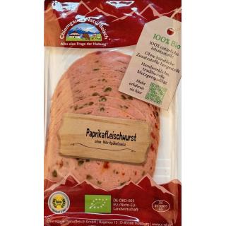 Paprikafleischwurst geschnitten