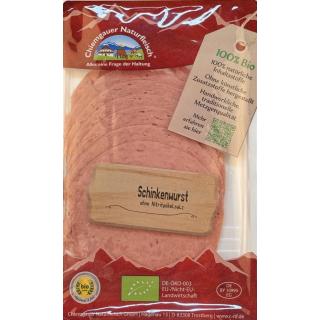 Schinkenwurst geschnitten