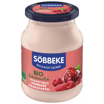 Pur Joghurt Himbeere-Granatapfel, 3,8% (Pfandglas)