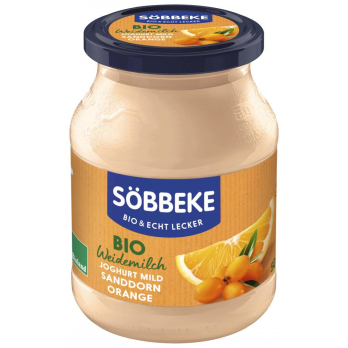 Joghurt mild Sanddorn-Orange, 3,8% (Pfandglas)